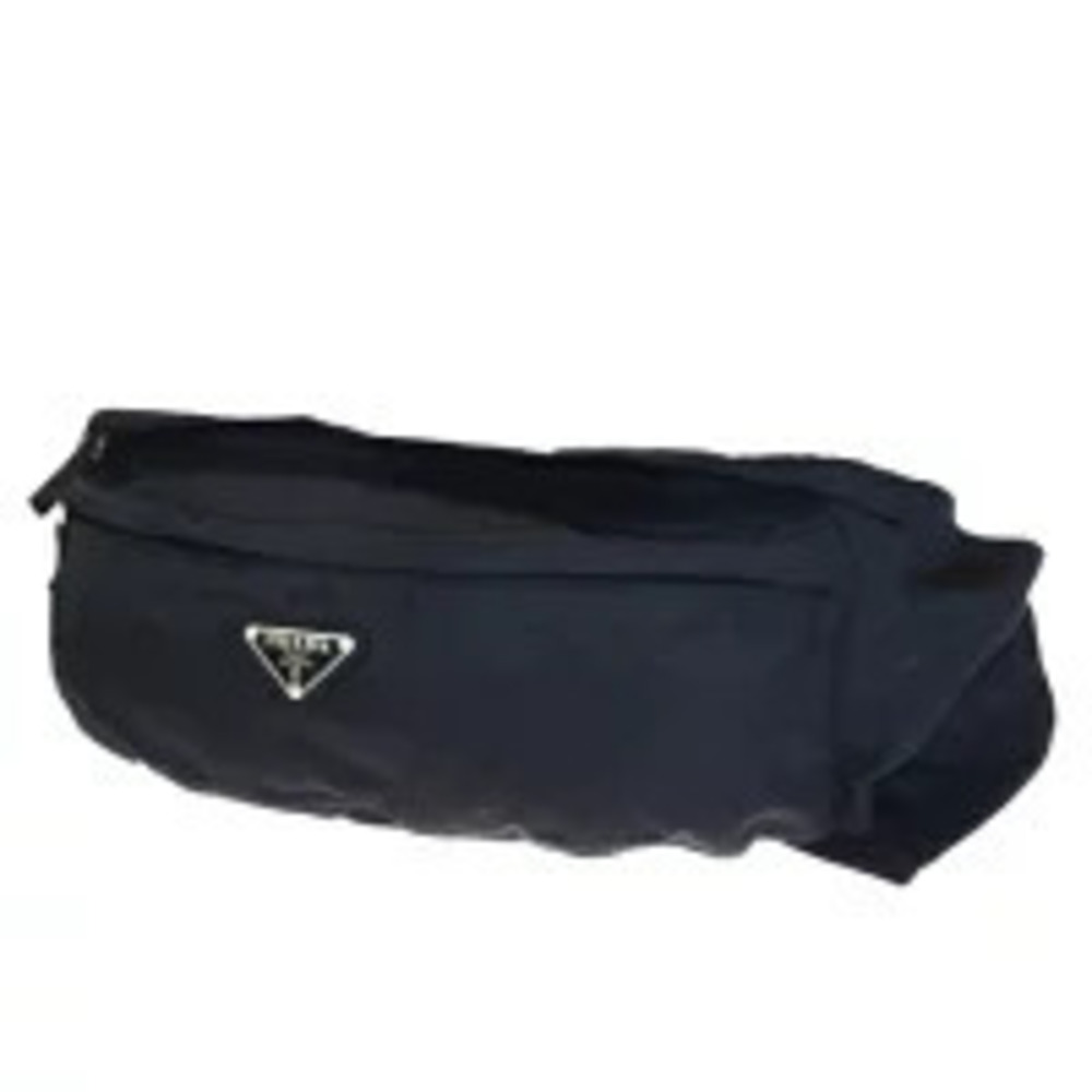 Prada Waist Pouch Clutch Body Bag Black